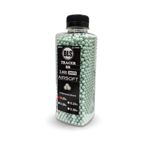 BLS 0.20g Blue Tracer BBs – 3400rd Bottle (2026 Version)